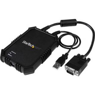 👉 Active StarTech USB 2.0 KVM console - draagbare laptop Crash cart adapter met bestandsoverdracht&video-op