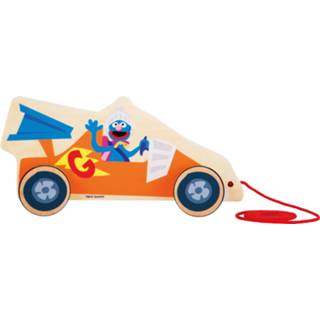 👉 Trekfiguur houten small Foot Sesamstraat Raceauto 20 Cm 4020972109811