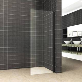 👉 Douchewand Wiesbaden 100 cm voor schuifbare nisdeur NANO-glas, matzwart 8720195543299