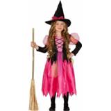 👉 Heksenhoed roze active kinderen heksenjurkje met voor kids