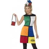 👉 Multi synthetisch vrouwen Carnaval Rubiks outfit dames