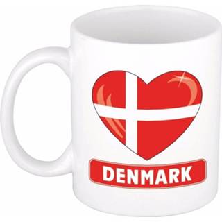 👉 Beker multi keramiek I love Denemarken mok / 300 ml