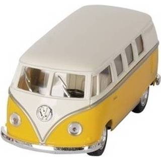 👉 Schaal model active wit geel Schaalmodel Volkswagen T1 two-tone geel/wit 13,5 cm
