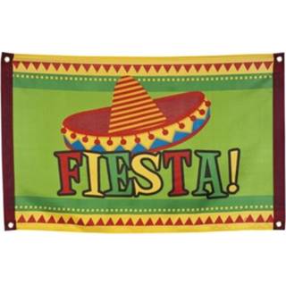 👉 Vlag Fiesta met Mexicaanse hoed