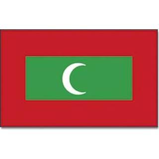 👉 Landen thema vlag Malediven 90 x 150 cm feestversiering