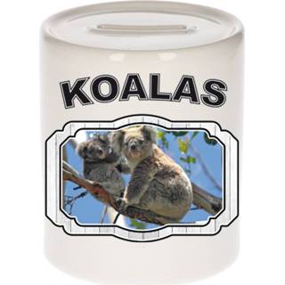 👉 Spaarpot keramiek One Size meerkleurig jongens meisjes Dieren liefhebber koala beer 9 cm en - Cadeau spaarpotten koalaberen 8720276879163