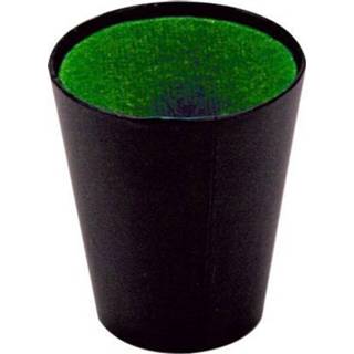 👉 Active groen zwart Yahtzee spel dobbelbeker 9 cm zwart/groen
