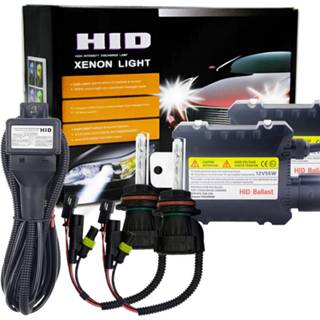 👉 55W 9004/9007 / HB1 / HB5 6000K HID-xenonconversiekit met slanke ballast met hoge intensiteit, wit