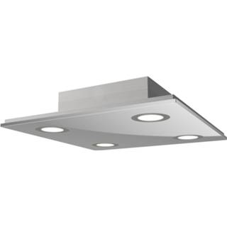 👉 Roestvrij staal Vierkante LED-plafondlamp Pano, metallic