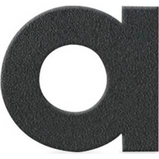 Huisnummer grafietgrijs Roestvrijstalen huisnummers letter a,