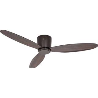 👉 Plafondventilator casa fan brons Eco Plano II 132 notenhout