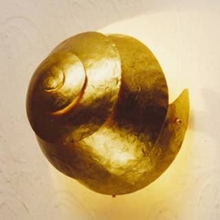 👉 Wand lamp goud Stijlvolle wandlamp SNAIL ONE