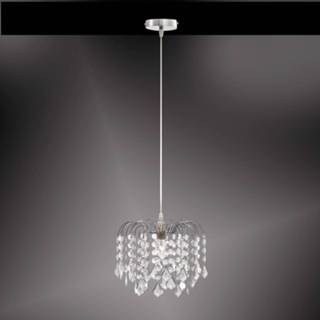 Hanglamp jelly zilver - een met doorzichtig behang