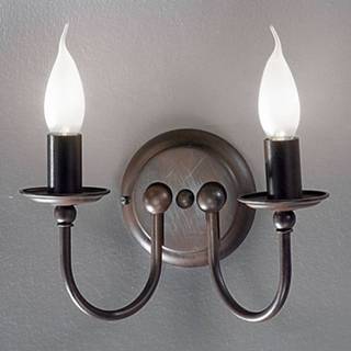 👉 Wand lamp antiek roest Rustieke wandlamp AZIENDA, 2-lichts