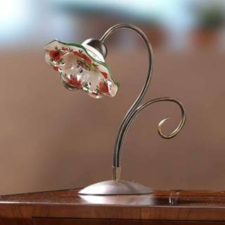 👉 Tafellamp wit keramiek ROSOLACCI met kap van keramiek.