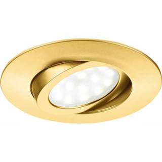 👉 Inbouw spot a+ eco-light warmwit goud goudkleurige aluminium LED inbouwspot Zenit met IP44