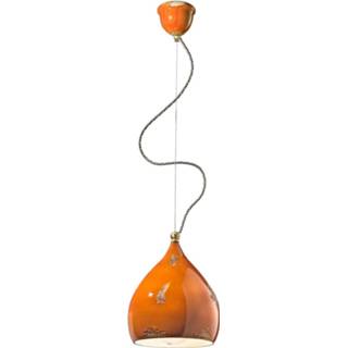 👉 Hanglamp oranjekleurige keramische antiek oranje Federico