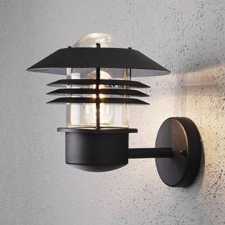 👉 Buiten wandlamp metaal helder a++ zwart Buitenwandlamp New Modena, lantaarn, E27,
