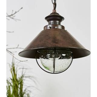 👉 Hanglamp roestbruin Nautica in antieke look, 26 cm