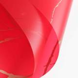 👉 Inpakpapier rood active feestelijke 2 zakken Marbling Waterproof Matte Paper Flower (Rood)