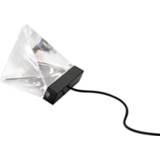 👉 Tafellamp antraciet kristal helder Kleine Tripla met LED,