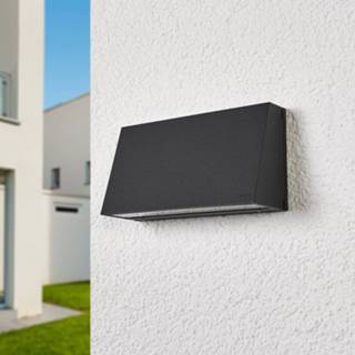 👉 Buiten wandlamp gegoten aluminium grafiet warmwit a++ LED buitenwandlamp 22261K3 9,5x17,5cm
