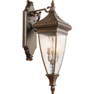 👉 Geborsteld brons elstead a++ metaal Lantaarnwandlamp Venetian Rain
