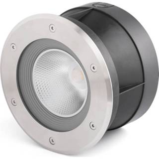 👉 Grondspot lorefar mat nikkel warmwit aluminium LED inbouwl. Suria-24 m, 60° stralingsh.