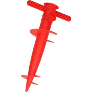 Parasolvoet rode kunststof rood Parasolhouder / Parasolboor - 30 Cm Parasolstandaard 8719538600980