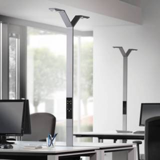 👉 Vloer lamp aluminium a+ Luctra Floor Twin Lineair LED vloerlamp