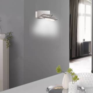 👉 Wand lamp metaal mat nikkel a+ LED wandlamp Z-Beta ZigBee afstandsbediening Touch