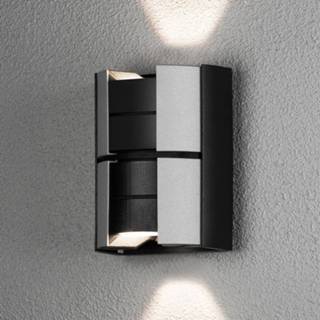 👉 Buiten wandlamp aluminium a+ warmwit zilver zwart Handmade in EU - LED Vidar