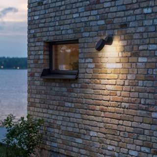 👉 Buiten wandlamp aluminium a+ warmwit zwart Verstelbare, moderne LED Vicenca