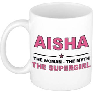 Aisha The woman, myth supergirl cadeau koffie mok thee beker vrouwen Beker vrouwen Aisha The woman, myth supergirl cadeau koffie mok / thee 300 ml
