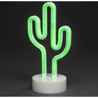 👉 Sfeerlamp transparant kunststof LED Cactus, op batterijen