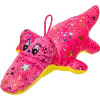 👉 Knuffel roze pluche Lg-imports Krokodil 30 Cm 8719817323739