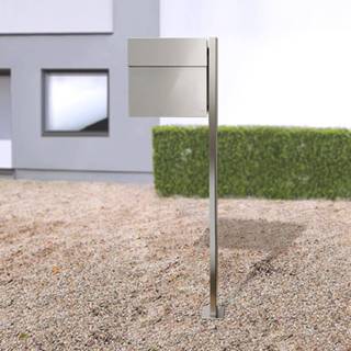 👉 Brievenbus roestvrijstalen roestvrij staal Michael Rsing Letterman IV m. posten roestvrijstaal