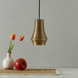 👉 Hang lamp oudmessing glanzend Bover Tibeta 01 - LED hanglamp,