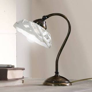 👉 Tafel lamp keramiek gegoten metaal a++ antiek-messing Tafellamp Emanuel