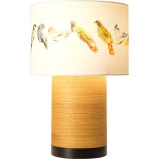 👉 Tafel lamp eikenhout XL wit a++ zwart Tafellamp Klippa Birdsong