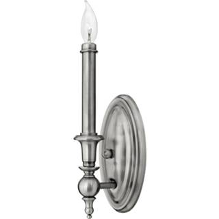 👉 Wand lamp metaal antiek nikkel a++ Wandlamp Yorktown, 1-lamp