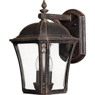 👉 Buitenwandlamp m bruin Wabash M, hoogte 34,9 cm