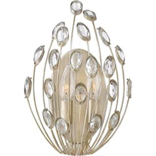 👉 Metaal verzilverd a++ bladzilver Kristal-wandlamp Tulah,