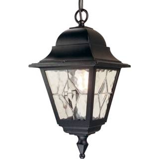 👉 Buiten hanglamp metaal transparant a++ zwart Norfolk NR9