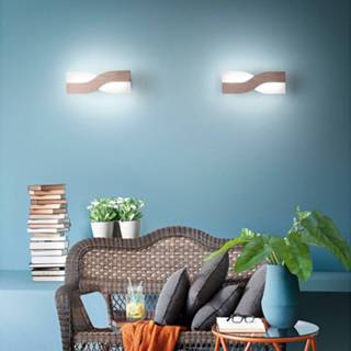 👉 Wand lamp aluminium brons a+ warmwit LED wandlamp Riace 50 cm