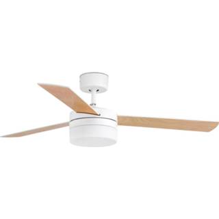 👉 Plafond ventilator metaal a++ wit Plafondventilator Panay met verlichting in