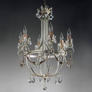 👉 Kroon luchter metaal zilver a++ Florentijnse kroonluchter Mecca, 6-lamps