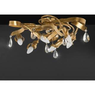 👉 Plafond lamp IJzer goudkleurig a++ Plafondlamp 22/6 PL, goudkleurig, 6-lamps