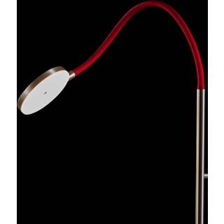 👉 Vloer lamp alu mat a+ rood Holtkötter Flex S LED vloerlamp alu/rood
