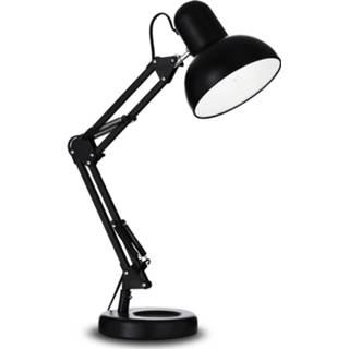👉 Tafel lamp mat a++ zwart Tafellamp Kelly met scharnierarm, E27,